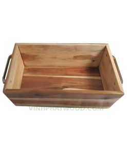Metal Seamless Wooden Tray